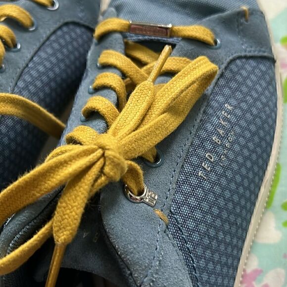 Ted Baker Sarpio Sneakers Blue Yellow - 10 - Picture 9 of 15